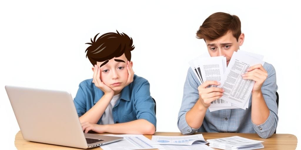 Person with bills and calculator at table.