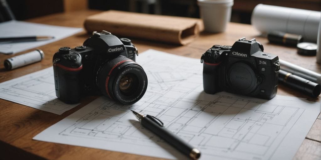 Tools and blueprints for construction projects