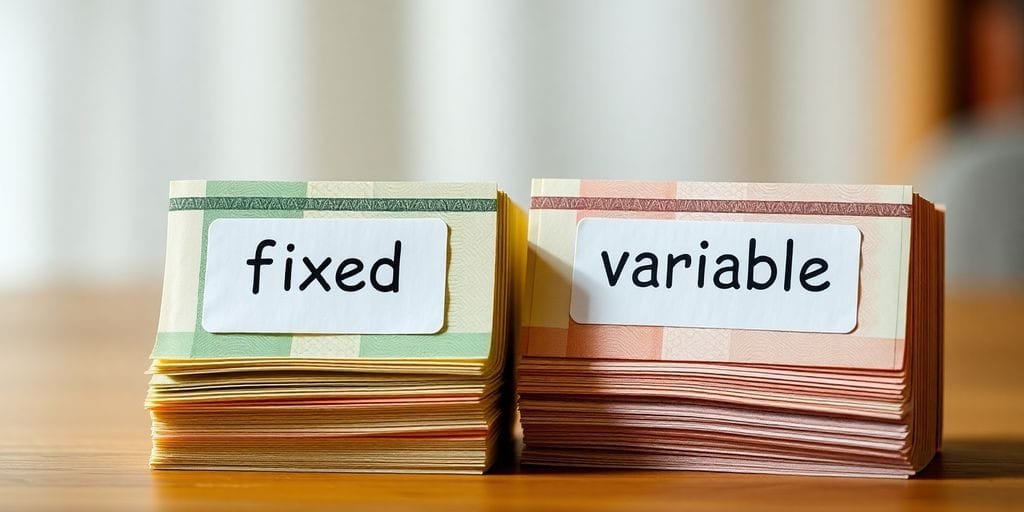 Duas pilhas de notas representando CDB pré e pós-fixado.